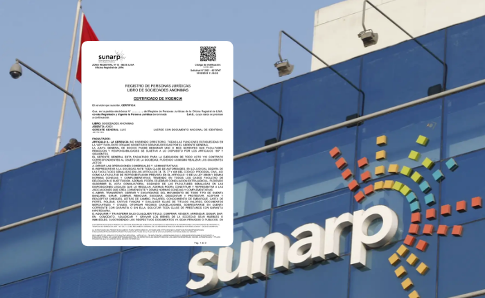 Sunarp automatiza la vigencia de poder: empresas podrán obtenerla de manera inmediata desde el 1 de octubre